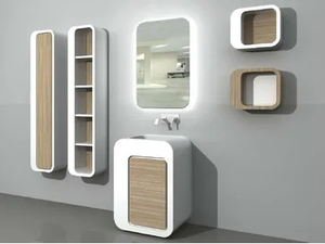 UnopuntoZero COMP 1 - Floor-standing vanity unit with cabinets with drawers _ LASA IDEA